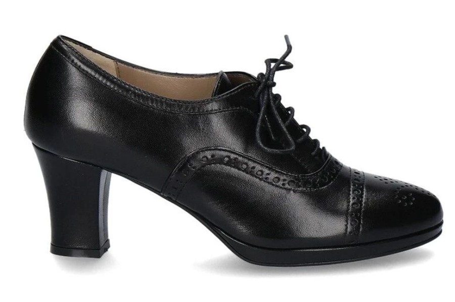 Damen dirndl + bua Dirndl Schuhe | Dirndl + Bua Stiefelette Ziegennappa Schwarz (41)