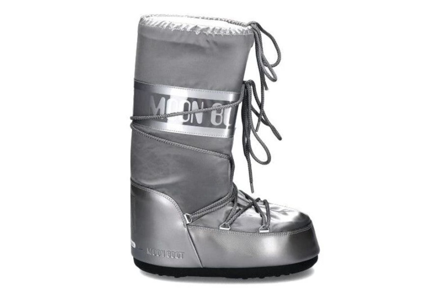 Damen Moon Boot Stiefel | Moon Boot Snowboots Glance Silver (35-38)