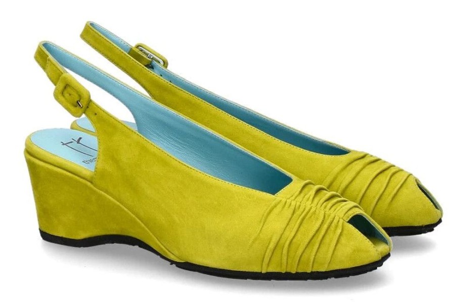 Damen Thierry Rabotin Keilschuhe | Thierry Rabotin Keilsandale Celia Camoscio Curry (38)