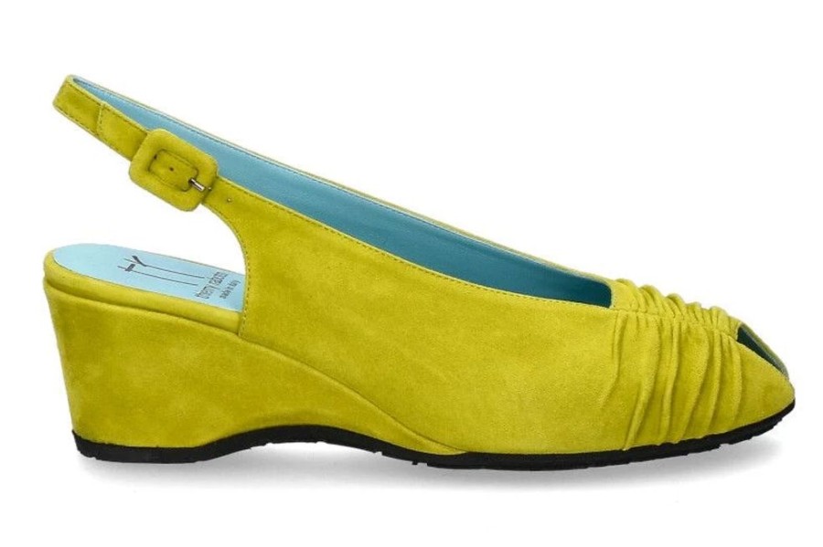 Damen Thierry Rabotin Keilschuhe | Thierry Rabotin Keilsandale Celia Camoscio Curry (38)