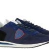 Herren Philippe Model Sneakers | Philippe Model Sneaker Low Man Mondial Bleu