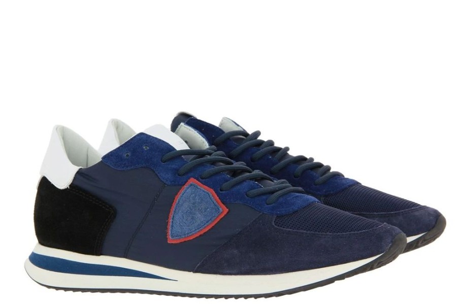 Herren Philippe Model Sneakers | Philippe Model Sneaker Low Man Mondial Bleu