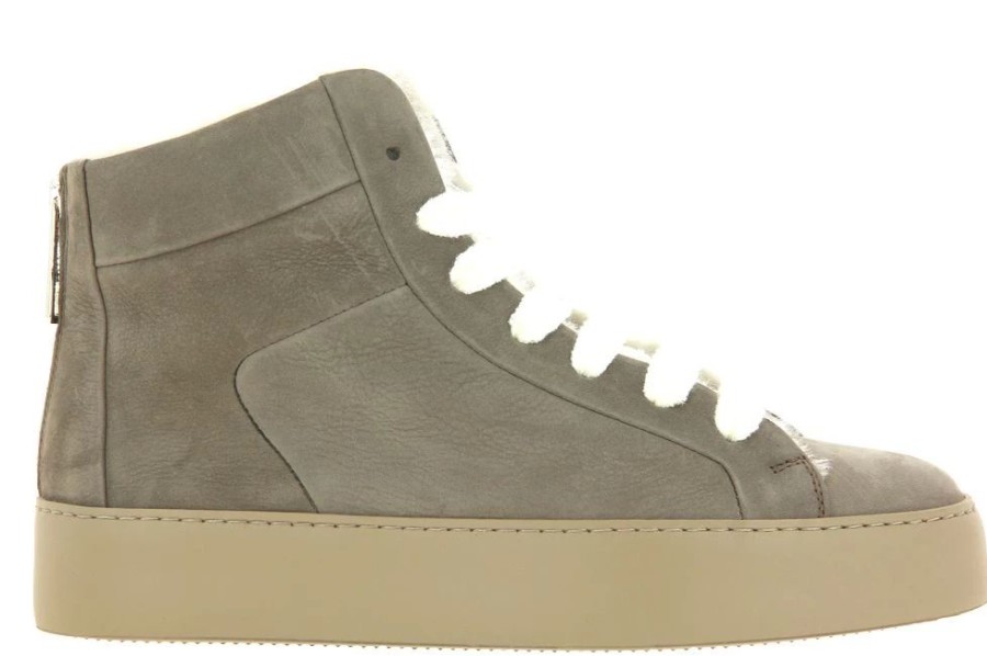 Damen Camerlengo Warmfutter | Camerlengo Sneaker High Gefu00Fcttert Morbidone Fango Gomma Cassetta Taupe