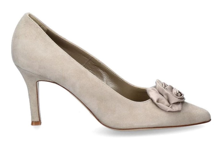 Damen dirndl + bua Dirndl Schuhe | Dirndl + Bua Pumps Ziegenvelour Beige