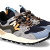 Herren Flower Mountain Sneakers | Flower Mountain Sneaker Yamano 3 Man Eco Suede Nylon Azure Navy