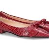 Damen Unu00fctzer Slipper | Unu00Fctzer Ballerina Printed Cocco Bordeaux (39U00Bd)