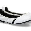 Damen Hogan Ballerinas | Hogan Ballerina Nappa Argento Bianco (38U00Bd)