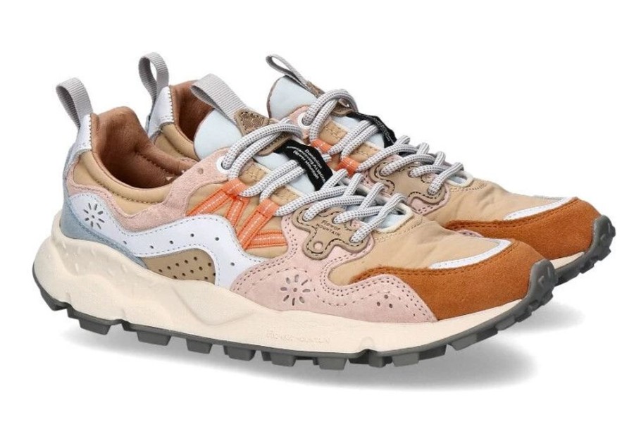 Damen Flower Mountain Sneaker | Flower Mountain Sneaker Yamano 3 Woman Suede Nylon Peach Beige