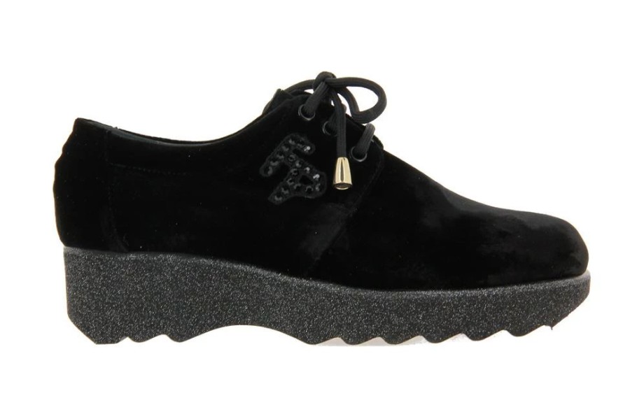 Damen Fernando Pensato Plateauschuhe | Fernando Pensato Schnu00Fcrer Freedom Velluto Nero Range (40)