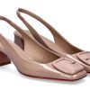 Damen Santoni Pumps | Santoni Slingpumps Lack Rosa