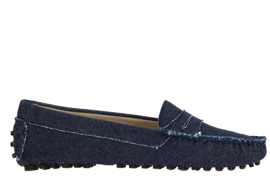 Damen ScarpaRossa Mokassin | Scarparossa Slipper Gomera Jeans Blu