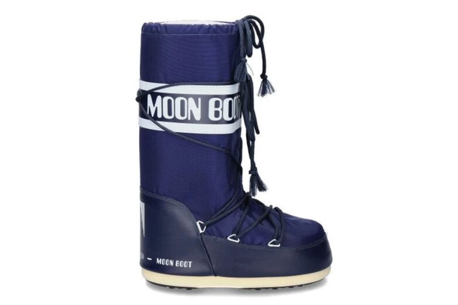 Damen Moon Boot Stiefel | Moon Boot Snowboots Nylon Blu (42-44)