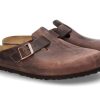 Herren Birkenstock Offene Schuhe | Birkenstock Clogs Boston Normal Habana- Braun