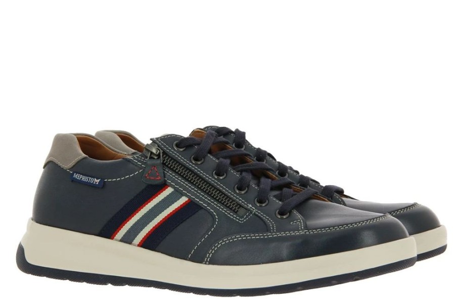 Herren Mephisto Schnurer | Mephisto Sneaker Lisandro Randy Navy