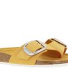 Damen Birkenstock Pantoletten | Birkenstock Pantolette Madrid Big Buckle Schmal Apricot