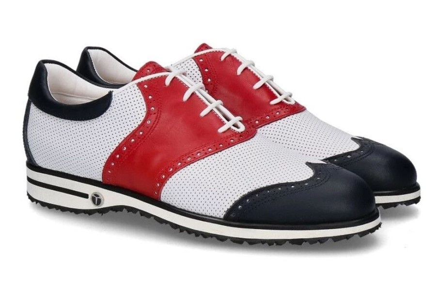 Damen Tee Golf Shoes Golfschuhe | Tee Golf Shoes Damen- Golfschuh Susy Blue Rosso Bianco