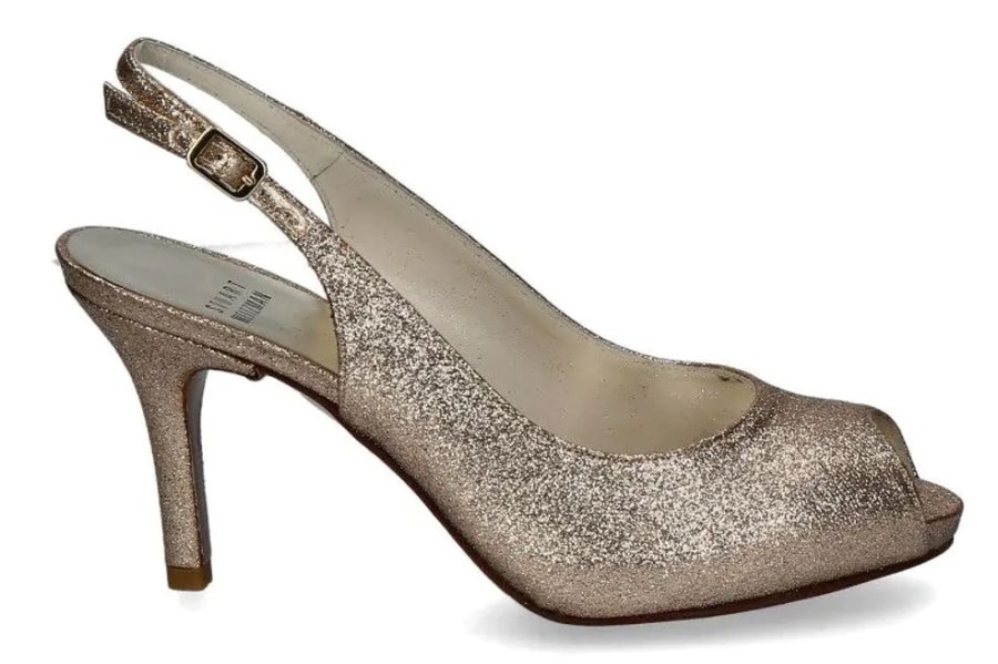 Damen Stuart Weitzman Sandalen | Stuart Weitzman Sandale Litley Sand Mini Glitter (38U00Bd)