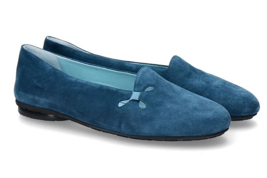 Damen Thierry Rabotin Slipper | Thierry Rabotin Ballerina Galia Camoscio Turchese (37U00Bd)