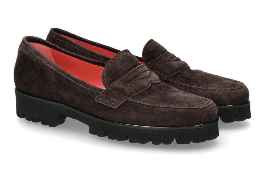 Damen Pas de rouge Slipper | Pas De Rouge Slipper Marta Camoscio Chocolat (37U00Bd)