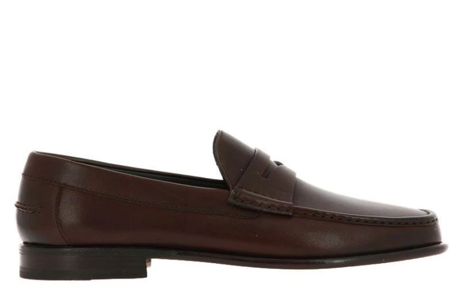 Herren Moreschi Mokassins | Moreschi Slipper Borgogna Marrone Scuro (43U00Bd)