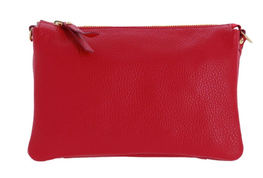 Damen Carol J. Taschen | Carol J. Umhu00E4Ngetasche Dollaro Calf Rosso