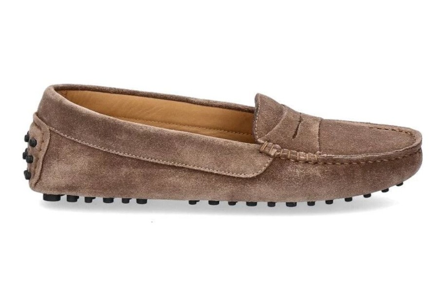 Damen ScarpaRossa Mokassin | Scarparossa Slipper Gomma Leaf Brown