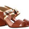 Damen Pollini Sandalen | Pollini Sandalette Vitello Brown Rose (37U00Bd)