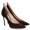 Damen Casadei Pumps | Casadei High Heels Blade Camoscio Moro