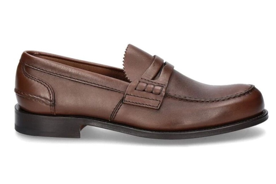 Herren Church's Mokassins | Church'S Slipper Pembrey Cognac Pestige