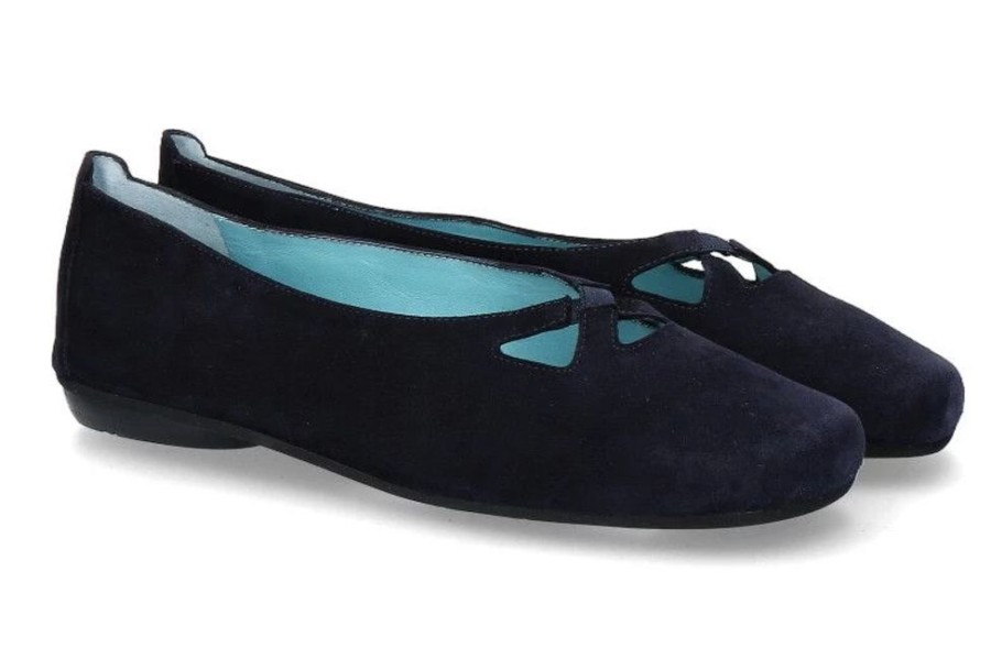 Damen Thierry Rabotin Ballerinas | Thierry Rabotin Ballerina Gillian Camoscio Blu (42U00Bd)