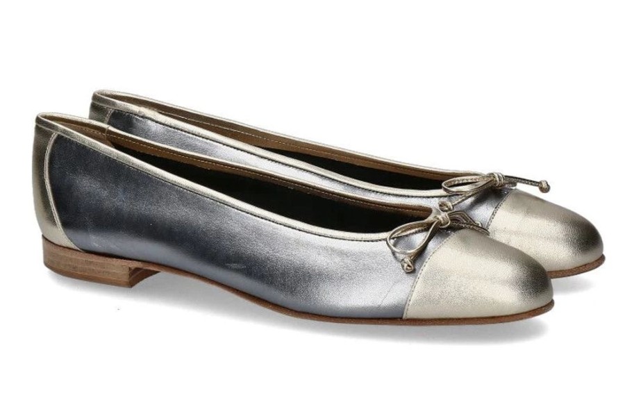 Damen Lorbac Ballerinas | Lorbac Ballerina Molly Laminato Acciaio