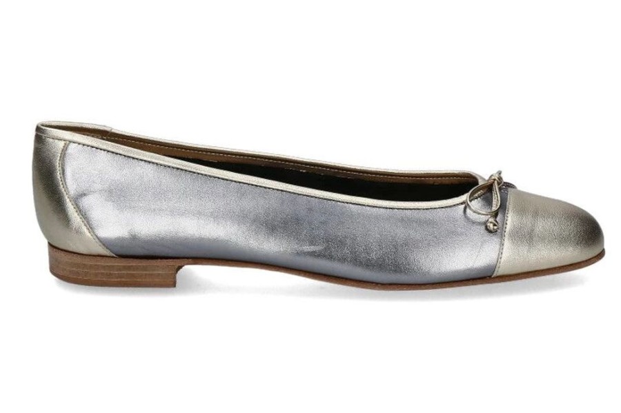 Damen Lorbac Ballerinas | Lorbac Ballerina Molly Laminato Acciaio