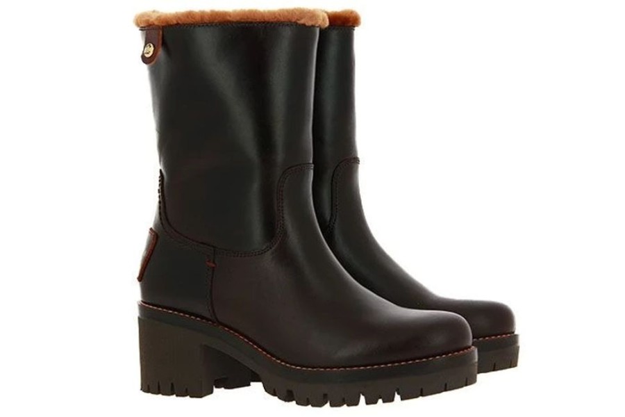 Damen Panama Jack Warmfutter | Panama Jack Stiefelette Gefu00Fcttert Piola Igloo Bark Pull-Up Marron (41)