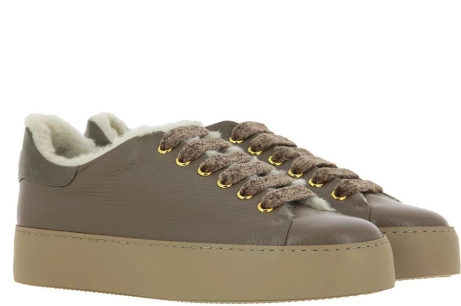 Damen Camerlengo Warmfutter | Camerlengo Sneaker Gefu00Fcttert Cairo Fango Gomma Cassetta Taupe