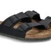 Herren Birkenstock Offene Schuhe | Birkenstock Pantolette Arizona Black