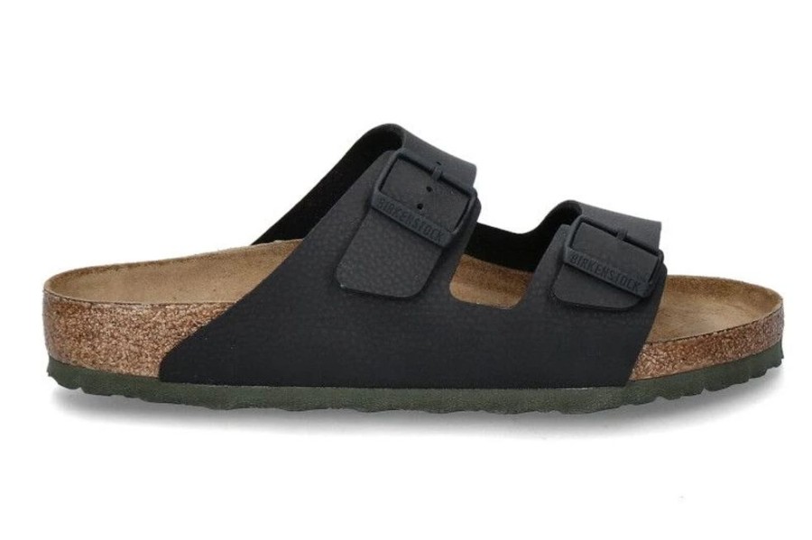 Herren Birkenstock Offene Schuhe | Birkenstock Pantolette Arizona Black