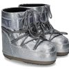 Damen Moon Boot Stiefel | Moon Boot Snowboot Icon Low Glitter- Silver