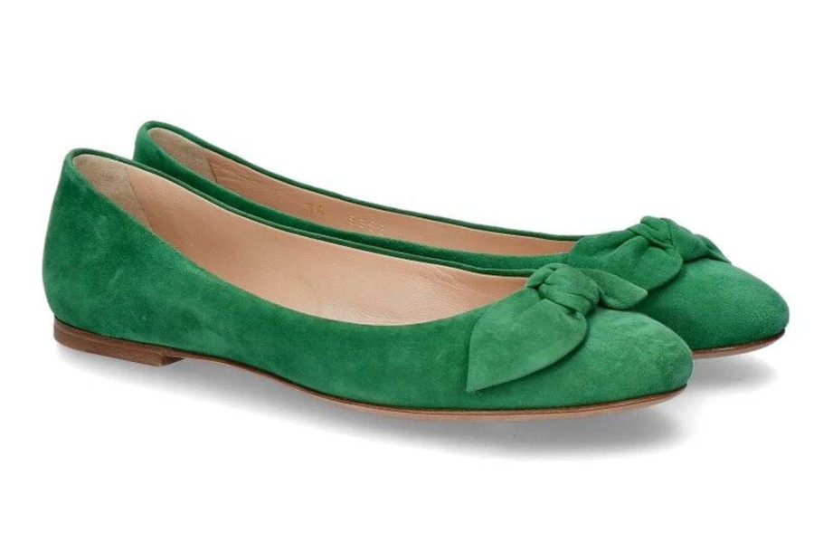 Damen Unu00fctzer Ballerinas | Unu00Fctzer Ballerina Camoscio Verde (39)