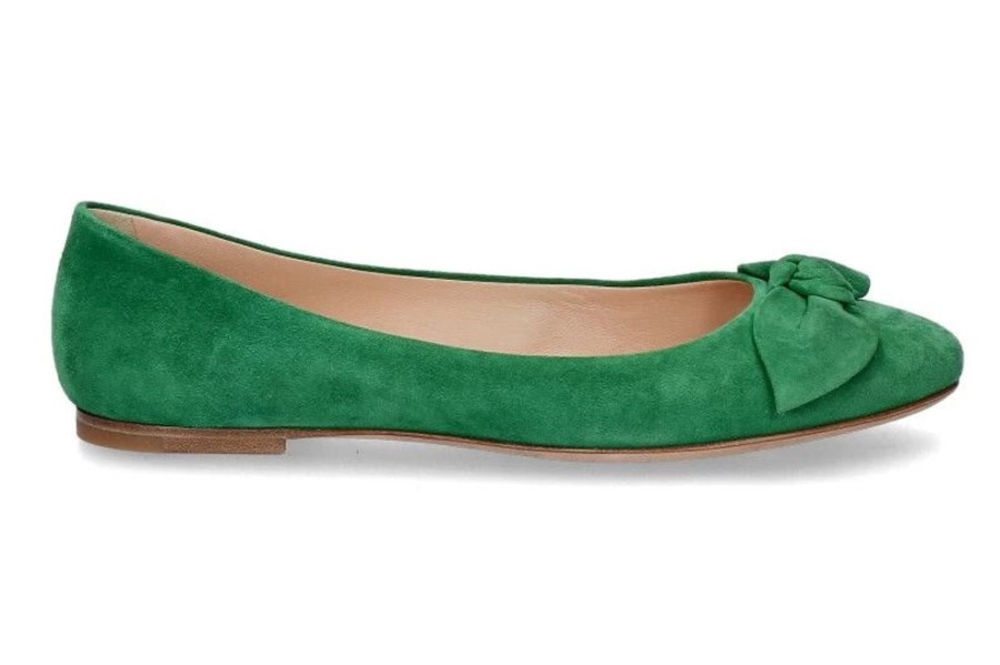 Damen Unu00fctzer Ballerinas | Unu00Fctzer Ballerina Camoscio Verde (39)