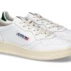 Herren Autry Sneakers | Autry Herren- Sneaker Medalist Leather Ll20- Weiss/ Gru00Fcn