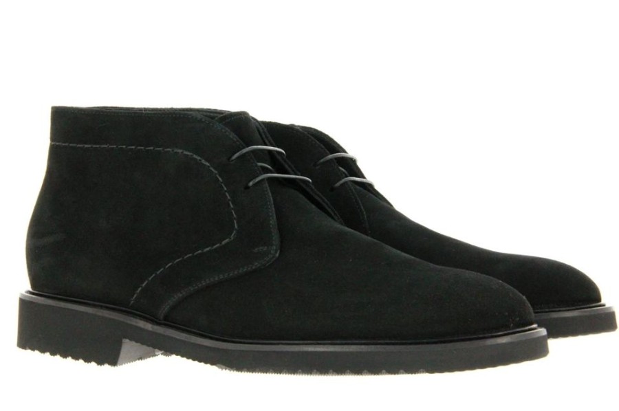 Herren Doucal's Warmgefuttert | Doucal'S Stiefelette Gefu00Fcttert Velour Nero