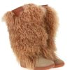 Damen Oscar Sport Fellstiefel | Oscar Sport Fellstiefel Doris-18 Beige (40)