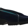 Damen Thierry Rabotin Keilschuhe | Thierry Rabotin Slipper Dorcas Nappa Nero Seta Blu (37U00Bd)