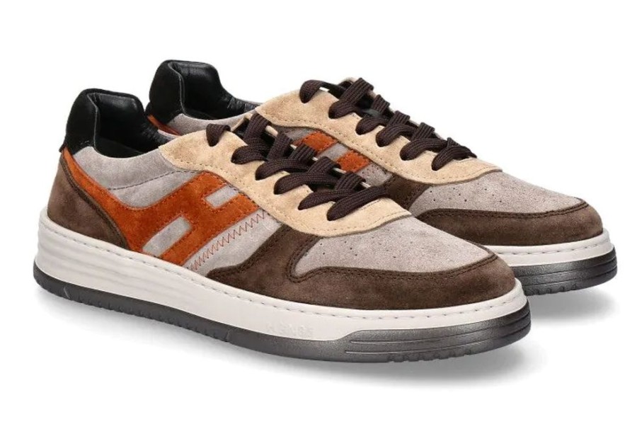 Herren Hogan Sneakers | Hogan Sneaker H630 Allacciato Brown