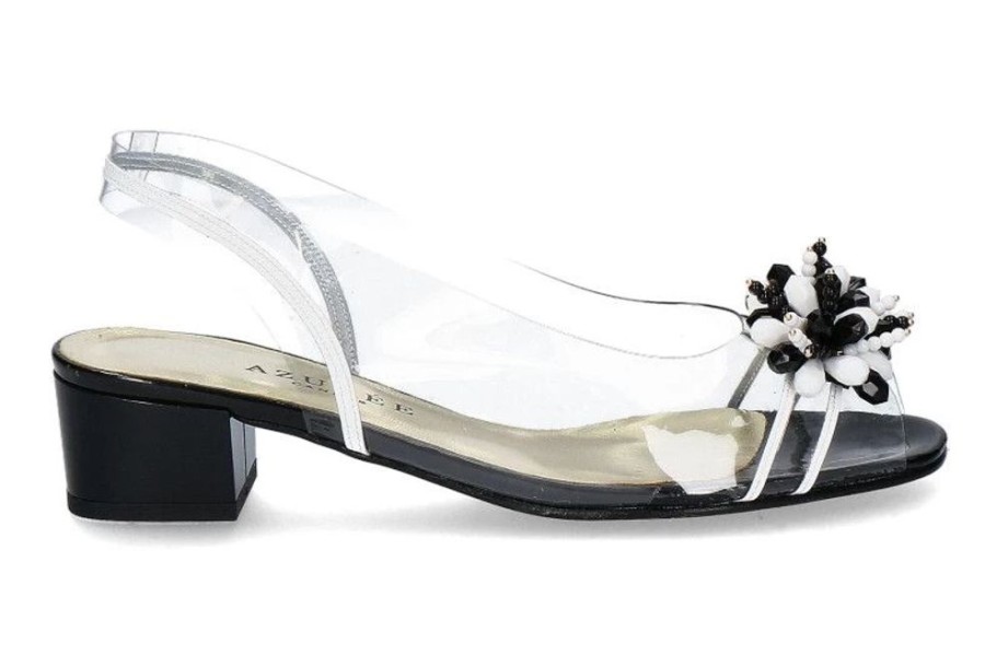 Damen Azuru00e9e Cannes Sandalen | Azuree Cannes Sandale Mocali Noir Blanco