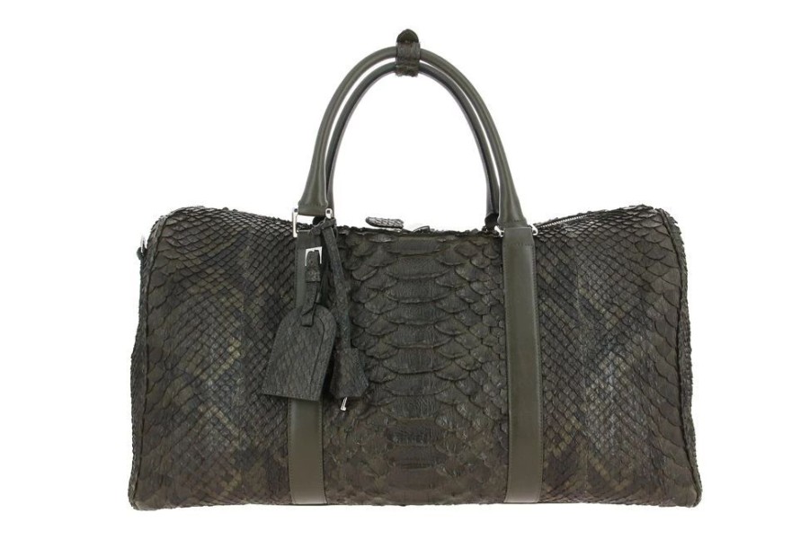 Damen Silvano Biagini Taschen | Silvano Biagini Reisetasche Reptile Green