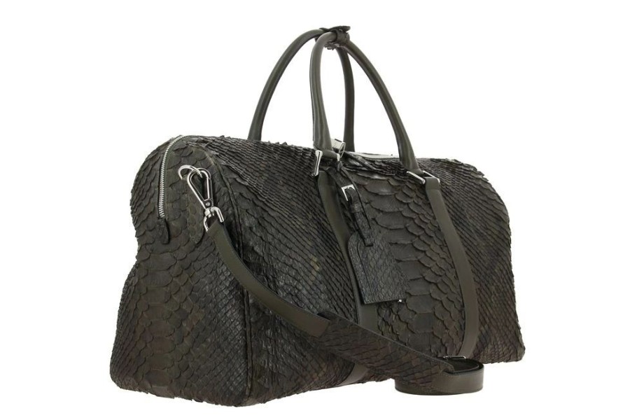 Damen Silvano Biagini Taschen | Silvano Biagini Reisetasche Reptile Green