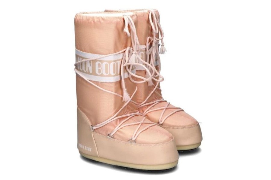 Damen Moon Boot Booties | Moon Boot Snowboots Icon Nylon Bisque