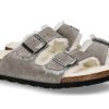 Damen Birkenstock Warmfutter | Birkenstock Pantolette Gefu00Fcttert Arizona Fur Stone Coin Schmal