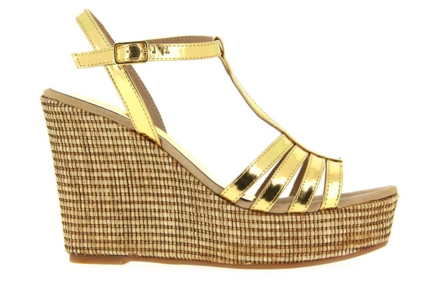 Damen Unisa Sandalen | Unisa Sandale Musono Mirror Gold (41)